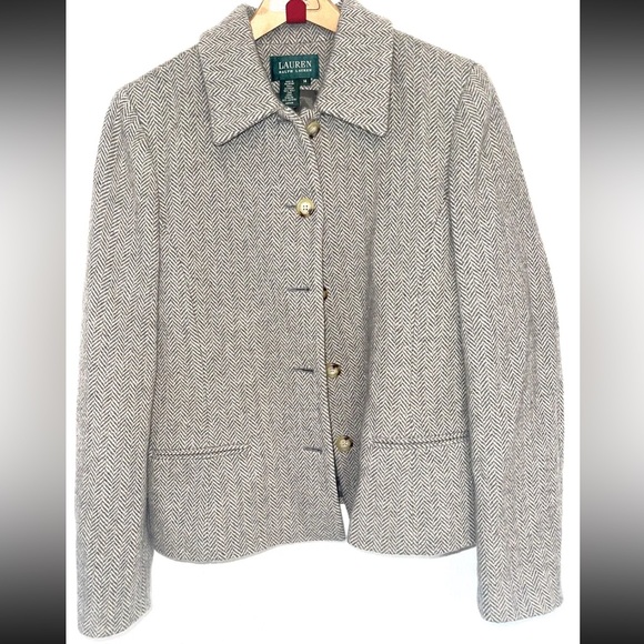 Lauren Ralph Lauren Jackets & Blazers - Lauren Ralph Lauren wool blazer women’s size 14 herringbone